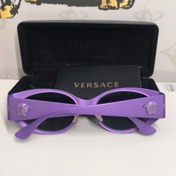New Authentic Purple Cat-Eye Sunglasses VE2263 main image 4